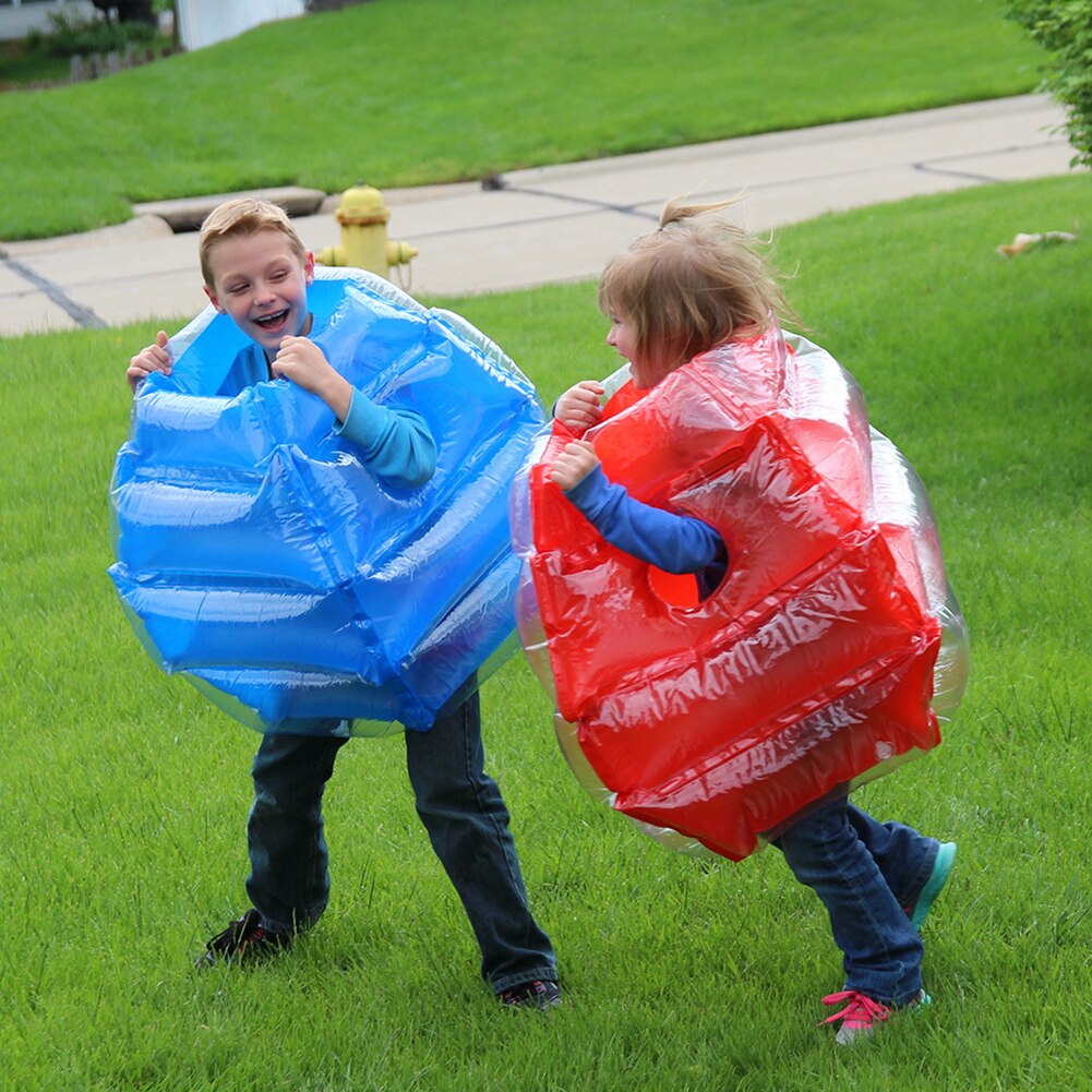 2pc pvc oppustelige sports krop kofanger bobler bold 45cm børn udendørs fitness spil bold oppustelig zorb luft krop kofanger bold legetøj