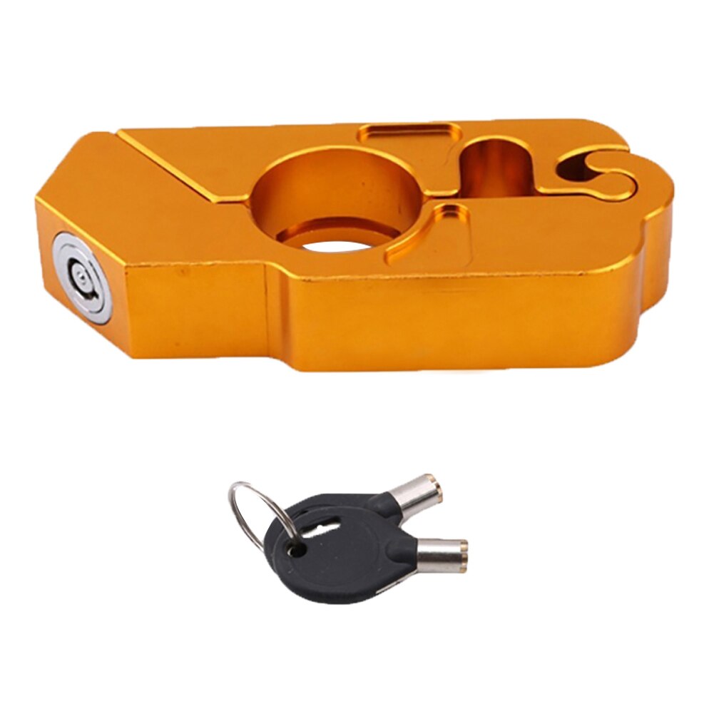 Blocco Leva Freno Antifurto Per Moto E Scooter In Acciaio Con 2 Chiavi - 2