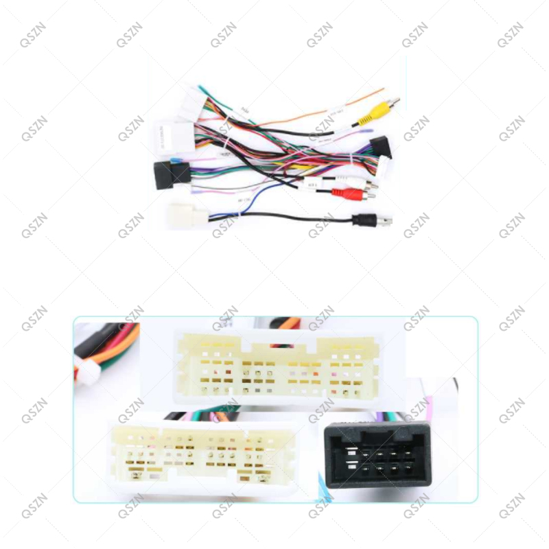 Canbus box Adaptor Decoder For Toyota RAV4 Camry With 16Pin Power Wiring Harness Cable Android Car Radio Stereo: WHITE