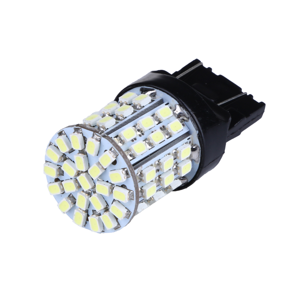 2 stücke T20 W21W 7443 7440 LED 64-SMD 1206 Schwanz halt Bremslicht Birne Lampe Weiß Signal Licht Autos teile Werkzeug