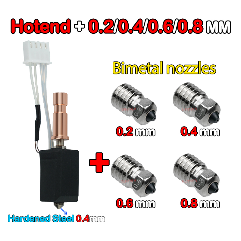per Anycubic Kobra S1 Hotend ceramica Nuovo aggiornamento Hotend per Kobra S1 Combo testa S1C Stampante 3d 24V 48W 200K Riscaldamento rapido 300 ℃: Viola