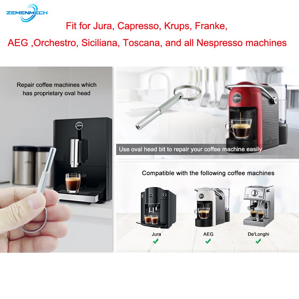 316 Stainless Steel Repair Security Tool Key Open Security Oval Head Screws Special Bit Key Removal Service for Coffee Machine