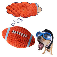 Pet Sof Pet Dog Toys Toy Funny Interactive Interactive latex vocal ball Dog Chew Toy For Dog Tooth Clean football Ball