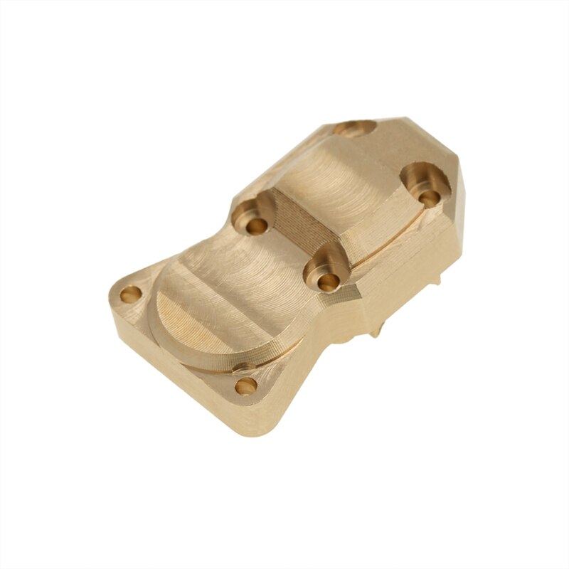 Cubierta diferencial de latón de alta resistencia, cubierta de eje de puente, piezas de mejora para 1/24 RC Crawler Axial SCX24 90081, accesorios