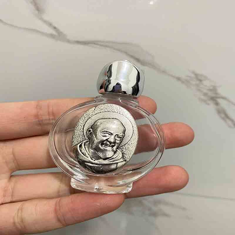 15 Soorten Heilige Water Jezus Fles Religieuze Kruis Fles Christian Virgin Sculptuur Fles, Heilige Water Fles: Zilver / 65-42mm21