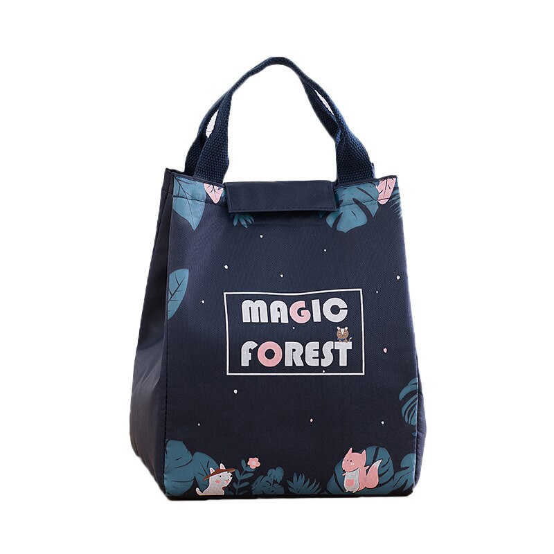 Draagbare Lunch Bag Lunchbox Geïsoleerde Canvas Picknick Voedsel Opbergzakken Lunchbox Tote Reizen Picknick Handtas Reizen Lunchbox: C