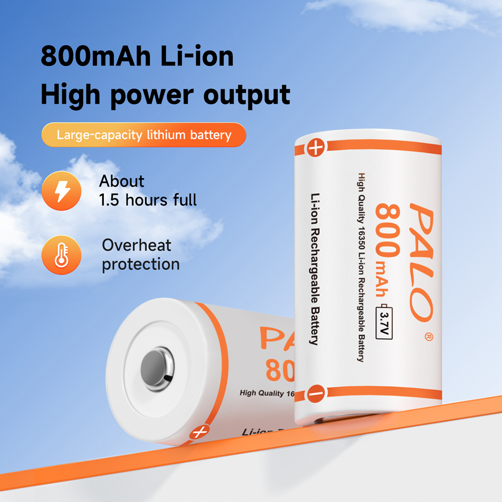 Palo cr123a 800 wiederauf ladbare batterie mah Lithium li-Ion cr123 batterien für LED taschenlampe arlo sicherheits kamera l70