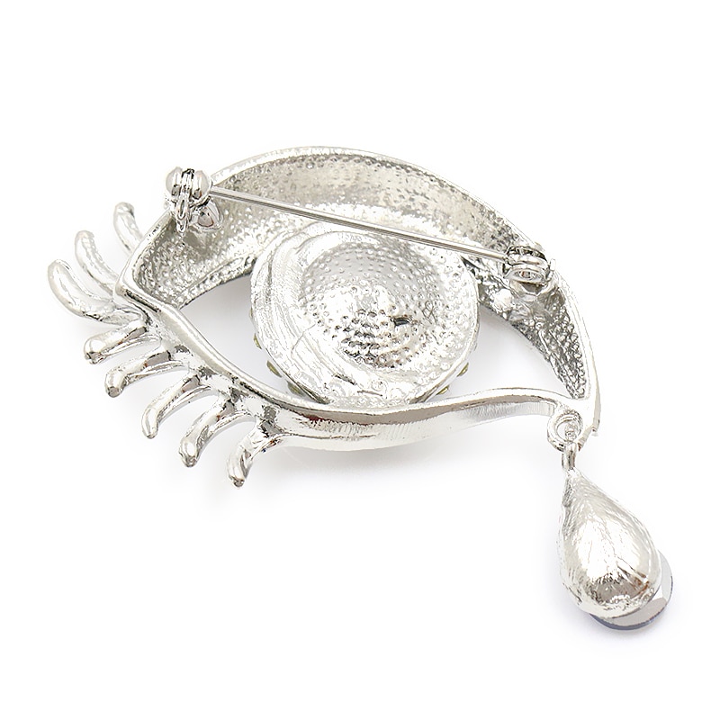 Mujeres niñas diabólico vintage ojo lágrima broche de boda Hijab bufanda pin up feminino Ropa Accesorios de joyería