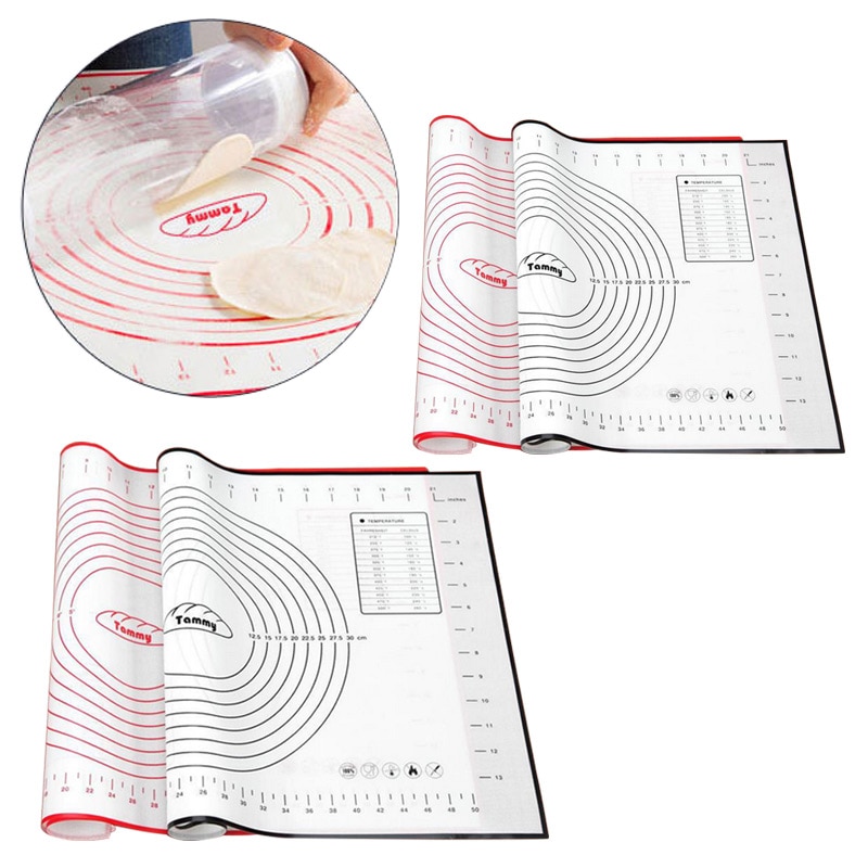 Silicone Baking Mat Scale Rolling Dough Pad Kneading Dough Mat Non Stick Pastry Oven Liner Bakeware 60*40/40*30cm
