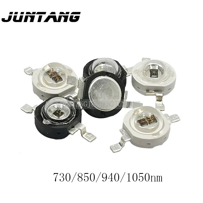 Hochleistungs-LED-Infrarot-Lumenperlen 730 nm 850 nm 940 nm 1050 nm 3 W 5 W leuchtendes Licht Kolben-Nachtsicht-CCTV-Kameramonitor