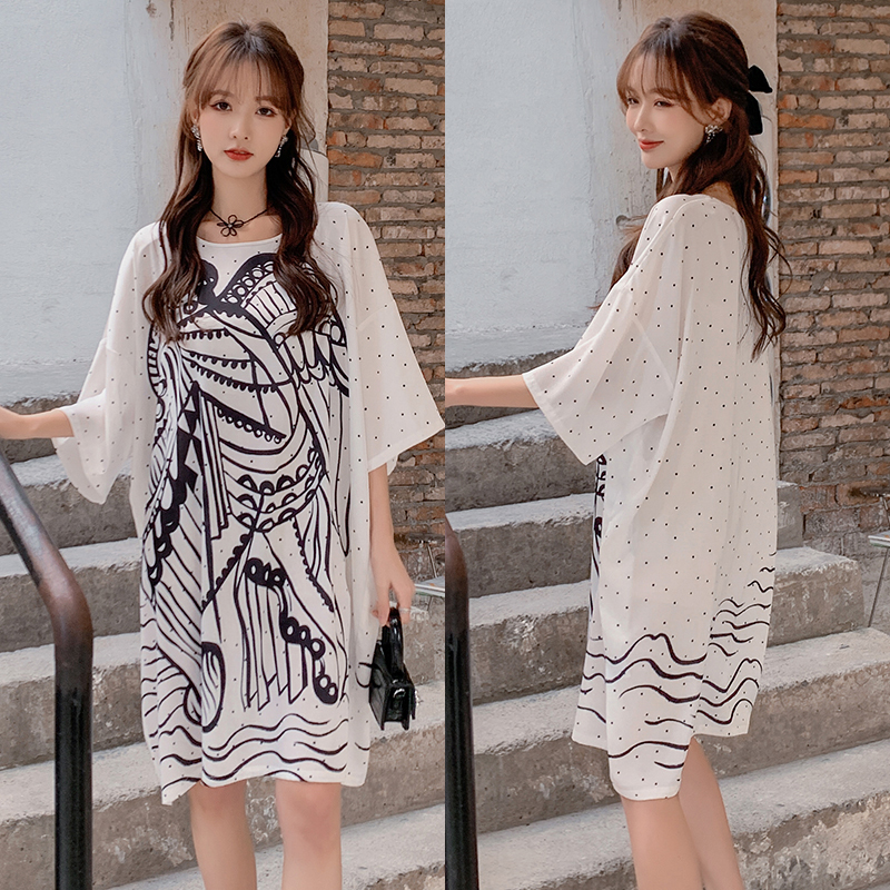 Satijnen Nachtjapon Vrouwen Nachtkleding Chiffon Nachtjapon Kawaii Lingerie Gewaad Vest Sexy Nachtkleding Zijde Slaap Tops Zomer 2022: Line Angel