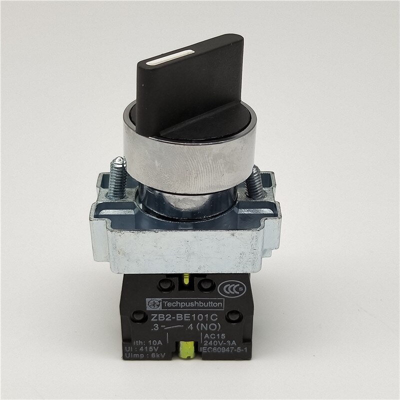 ZB2-BE101C XB2-BD21C XB2-BD21 Rotary switch knob 22mm 2 position Self-locking Latching Switch 1 NO Maintained Select Selector