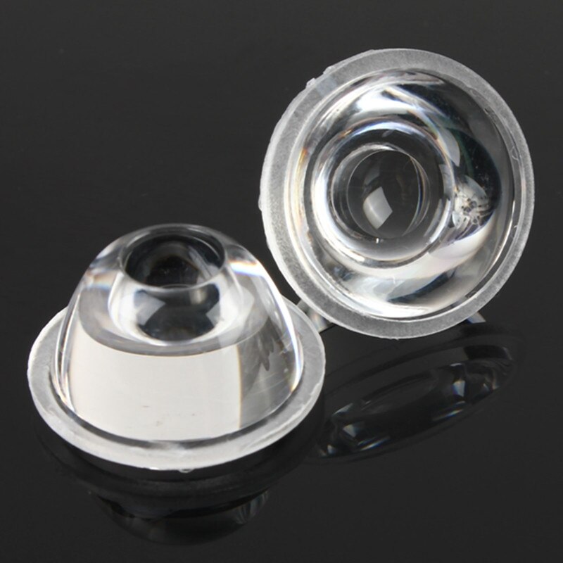 10pcs/Set 20mm 10/30/60/90/120 Degree Optical Glass LED Lens Reflector Collimator For 1W 3W 5W LED Light Lamp Bulb E27 MR16 GU10