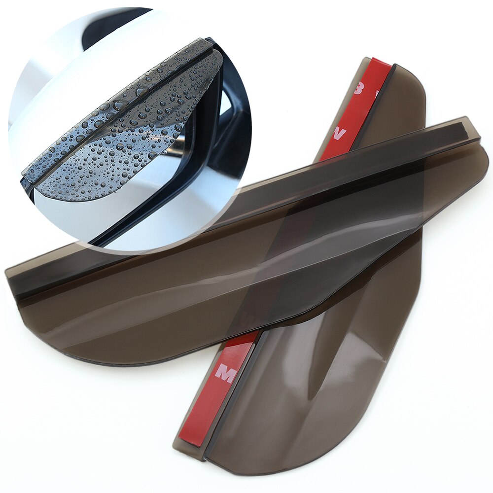 2PCS PVC Car Rearview Mirror Eyebrow Rain Shade Rainproof Cover For SKODA Octavia Kodiaq Fabia Rapid Superb A5 A7 Kamiq Karoq
