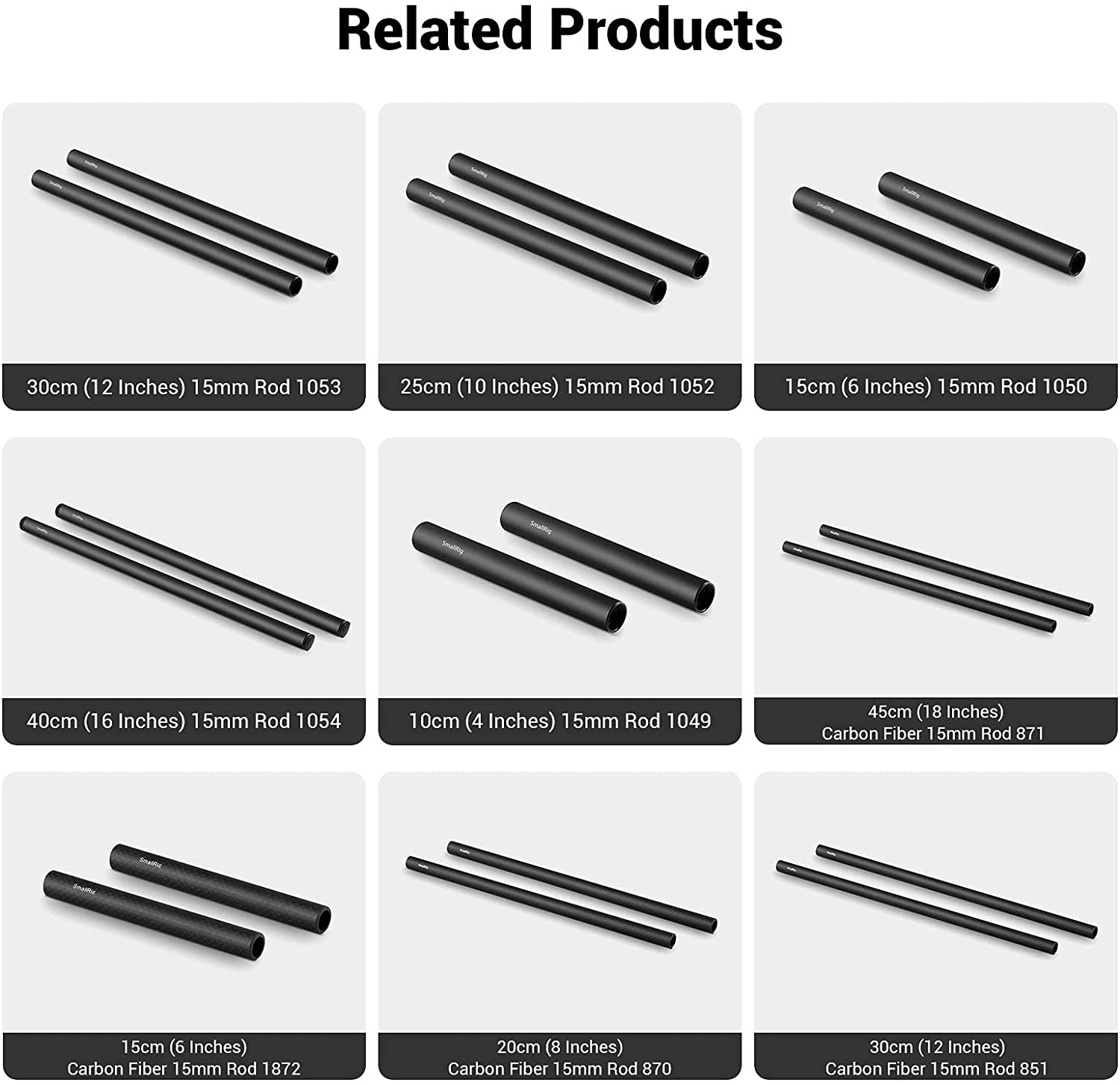 SmallRig 12mm/15mm Single Rod Clamp for BMPCC 6K Pro Cage 3276