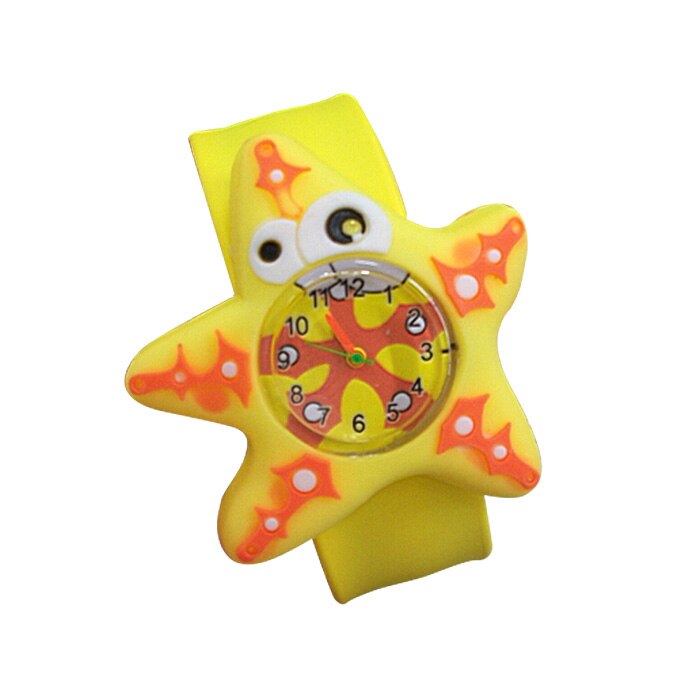 Leuke Animal Cartoon Siliconen Band Armband Polsbandje Horloge Voor Baby 'S Kids NIN668: yellow