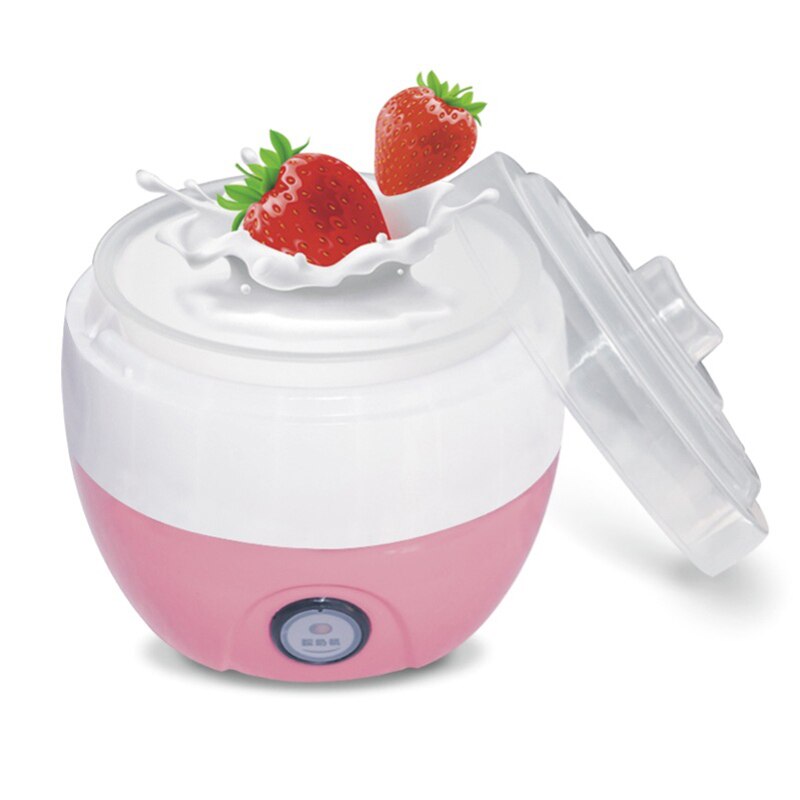 Elektrische Automatische Yoghurt Maker Machine Yoghurt Diy Tool Plastic Container Keuken Apparaat Eu Plug