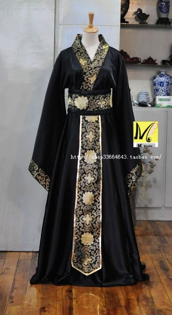 Costume Han costumes Male students Ancient costumes scholar Han Dynasty Minister served the official dress: XXXL