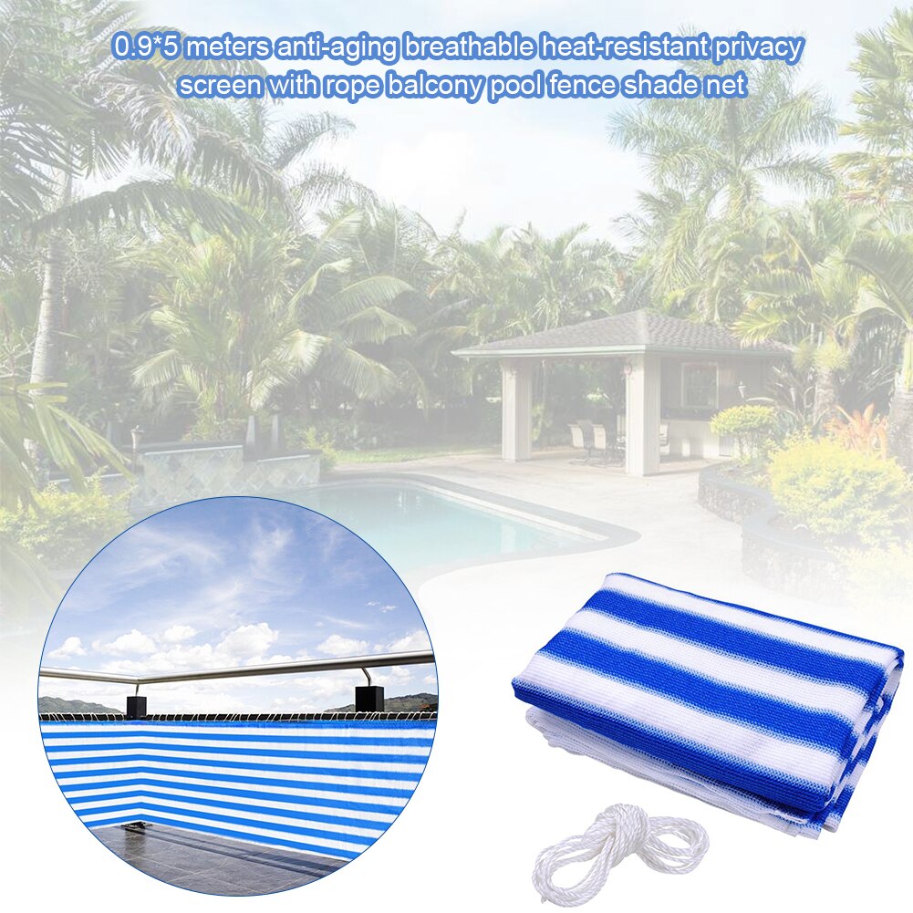 Home Balcony Privacy Screen Cover Swimming Pool Deck Covering For Sun Protection Safe Protection Summer Supply