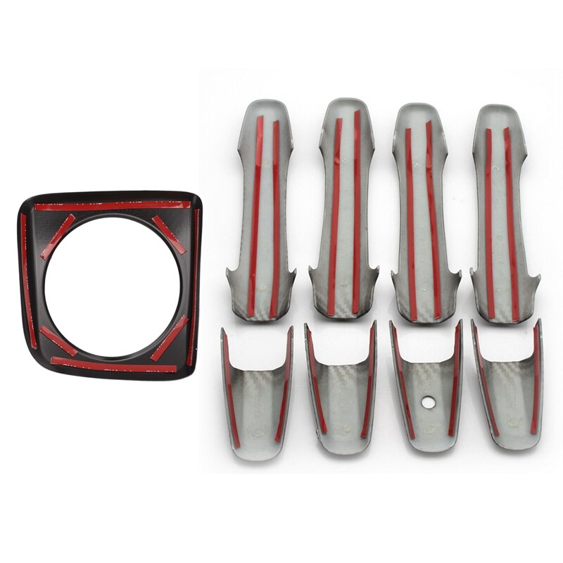 Autocollant Fibre De Carbone Souple Pour Console Centrale Jaguar F-Type (2013-2022) - Garniture Intérieur, Noir