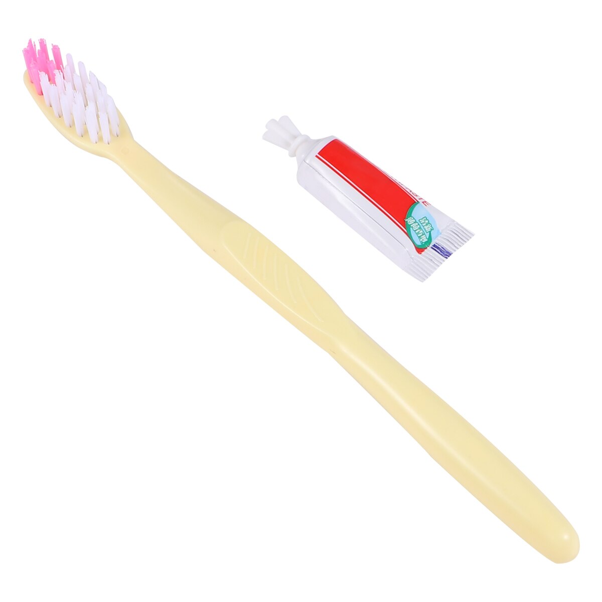 Brosses à dents jetables avec dentifrice, 100 pièces, emballées individuellement