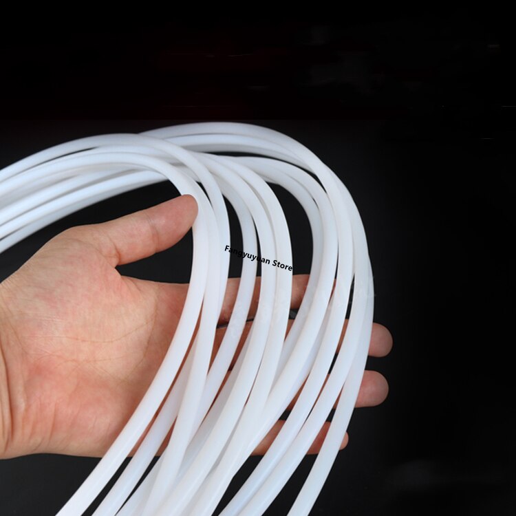 2T 6.6mm x 7.5mm PTFE Tube F46 Insulated Capillary Heat Protector Transmit Hose Rigid Temperature Corrosion Resistance 300V