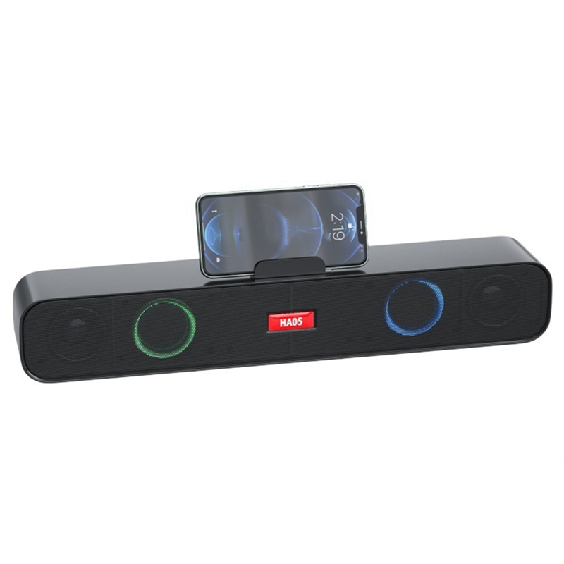 Computer Speakers, RGB Computer Sound Bars, Bluetooth 5.1 with 3.5mm AUX Audio Cable, Stereo USB Powered Sound Bars