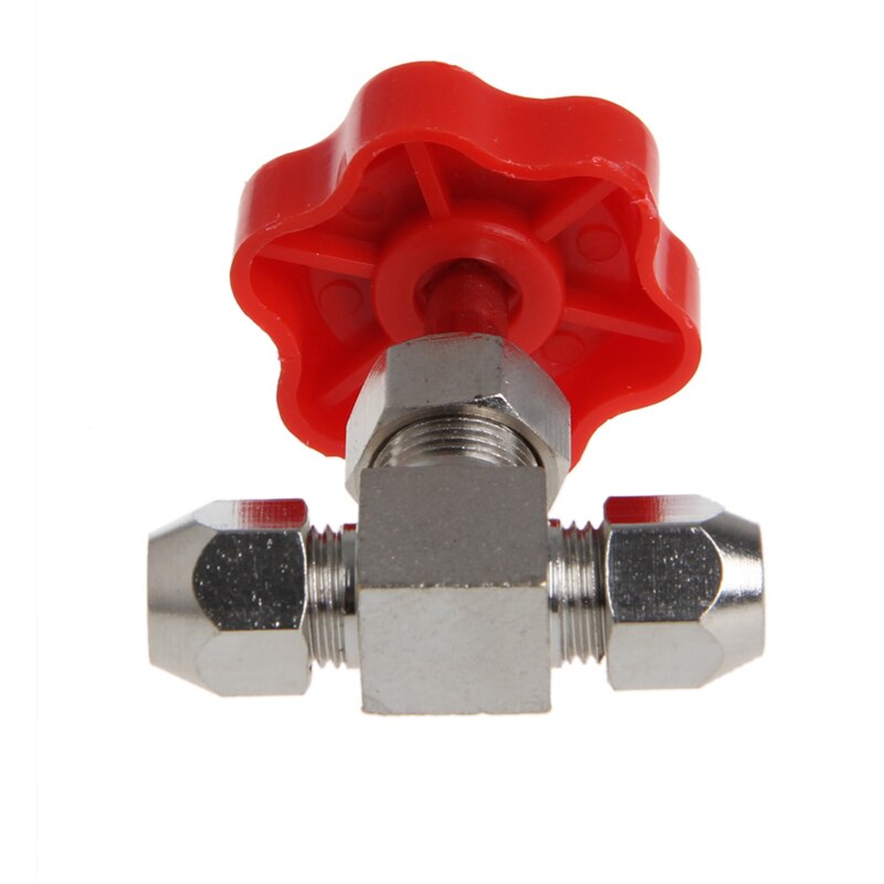 Duurzame buis vernikkelde messing plug naaldventiel  od 6mm vrij_aan