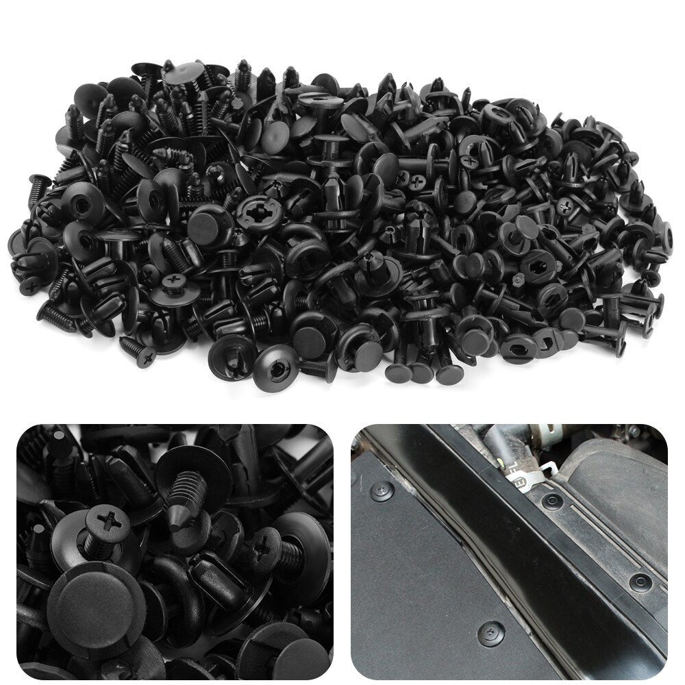 100x Bumper Screw Rivet Fastener Clip For GMC Honda Hyundai Infiniti Jaguar Jeep