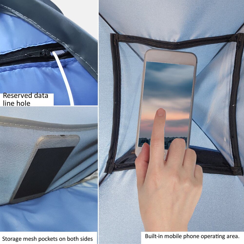 For Beach Instant Automatic Shade Tent Camping Canopy Foldable Face Protection Portable Anti-UV Outdoor Picnic Mini Sun Shelter