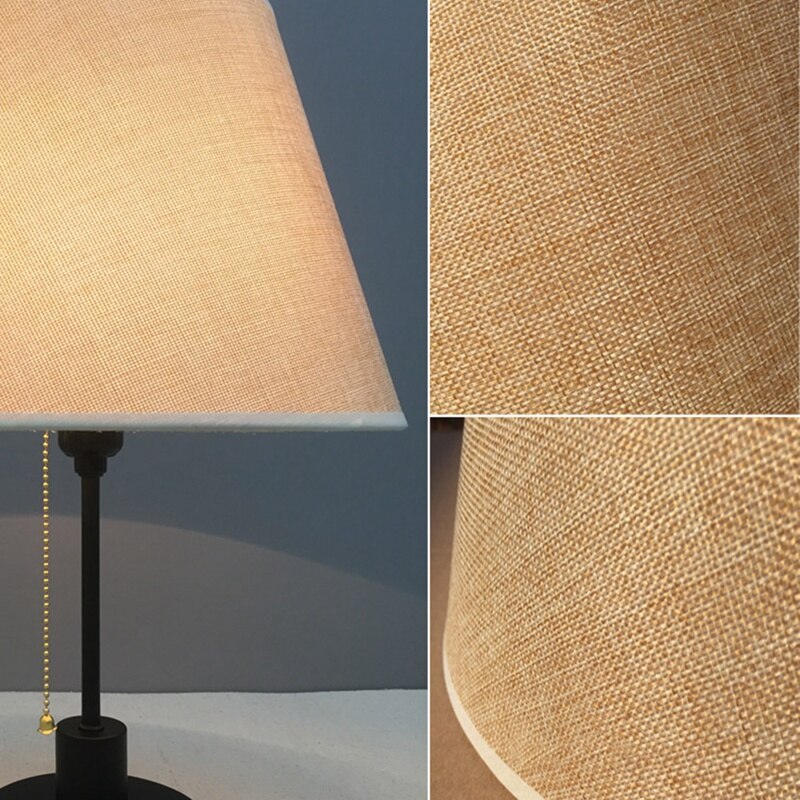 Abat-jour en toile de jute, petit abat-jour en tissu, abat-jour de lustre Empire à dos rigide