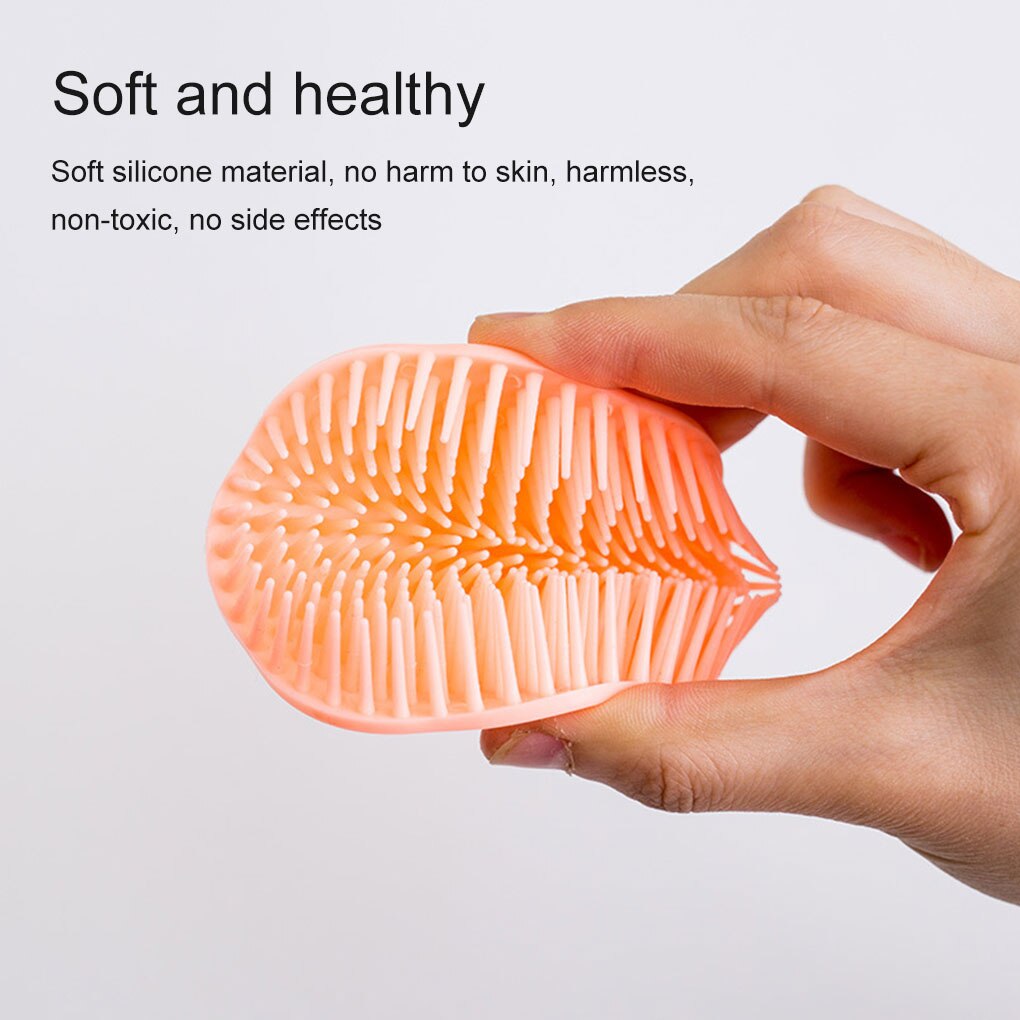 Silicone Hair Comb Head Body Shampoo Scalp Massage Brush Comb Hair Washing Comb Shower Brush Bath Spa Slimming Massage Brush