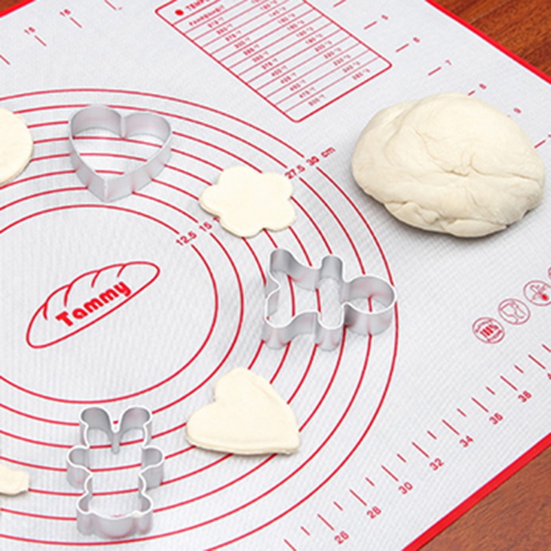 Tapis de cuisson en Silicone avec tampon de pâte à rouler à l'échelle tapis de pâte à pétrir revêtement de four à pâtisserie antiadhésif 60*40/40*30cm