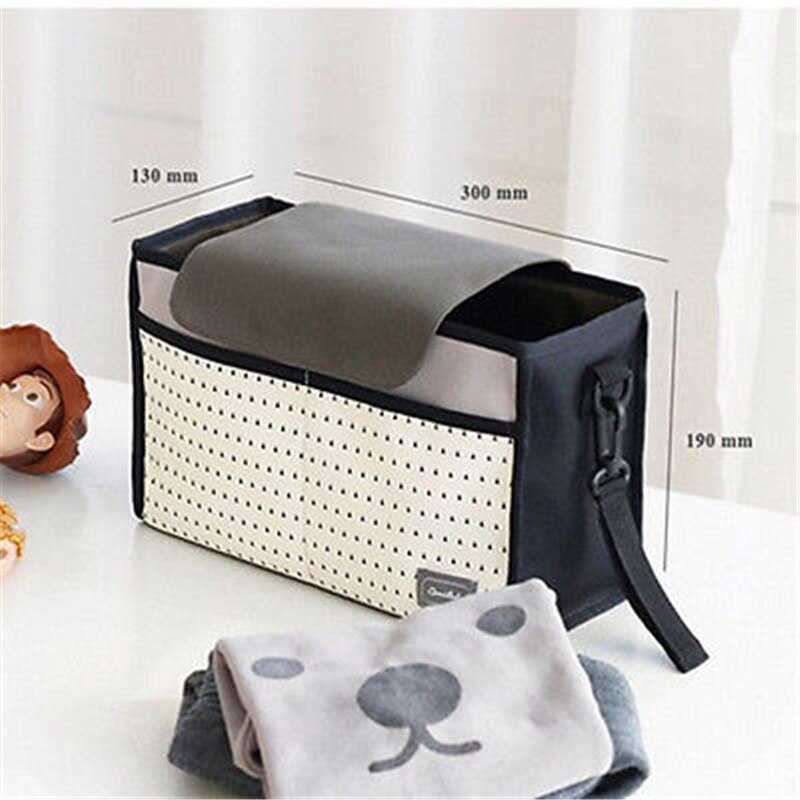 Portable Baby Diaper Nappy Pram Changing Bag Organizer Insert Liner Bag Multifunctional Mummy Bag Stroller Hanging Bag