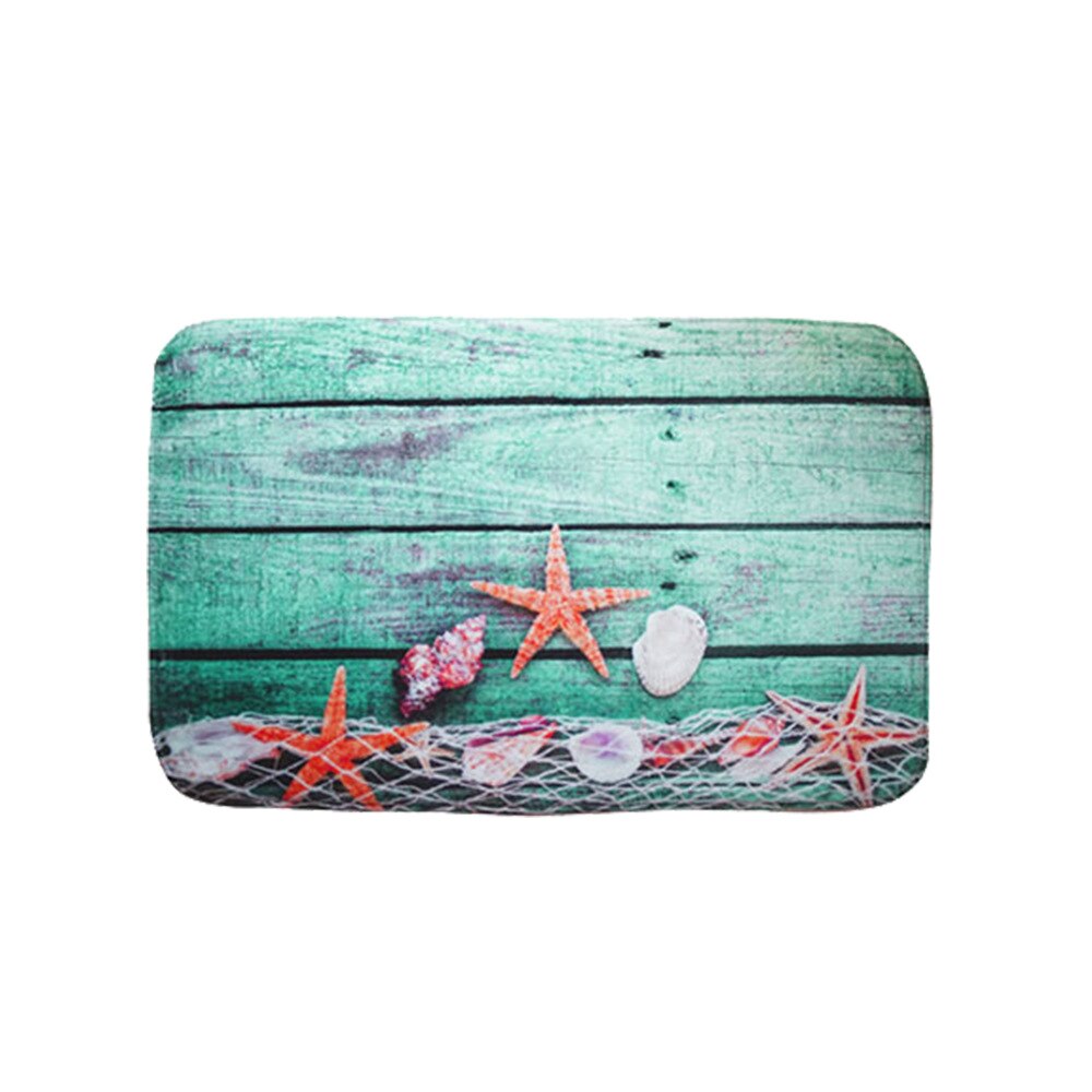 Printing Animal Bath Mat and Shower Curtain Set Absorbent Toilet Mat Bathroom Carpet Non-slip Foot Mat Microfiber Bath Mat: HXDD-40X60cm
