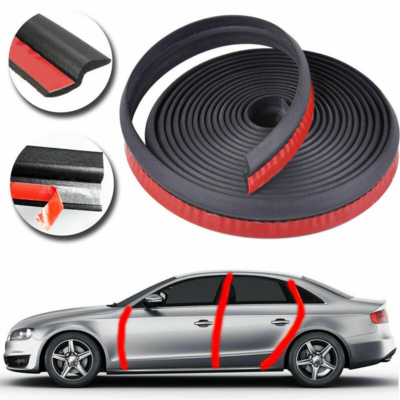 Tira de sellado en forma de Z para puertas de coche, moldura de borde de ventana, goma, burlete, accesorios para coche, 1x6m