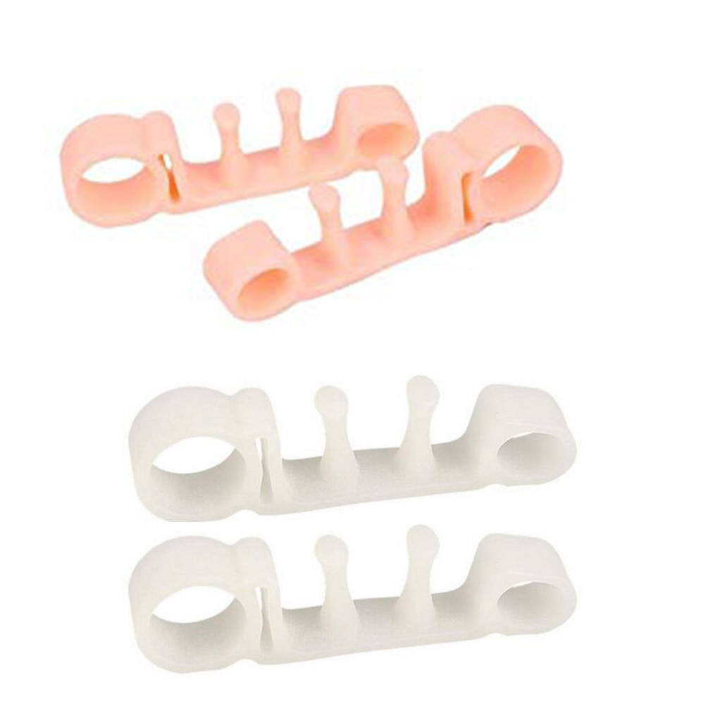 Separadores de dedos de los pies, alisadores elásticos ortopédicos, espaciadores de dedos de los pies, Corrector de juanetes, herramientas de cuidado de pie para hombre y mujer, pedicura, 1 par