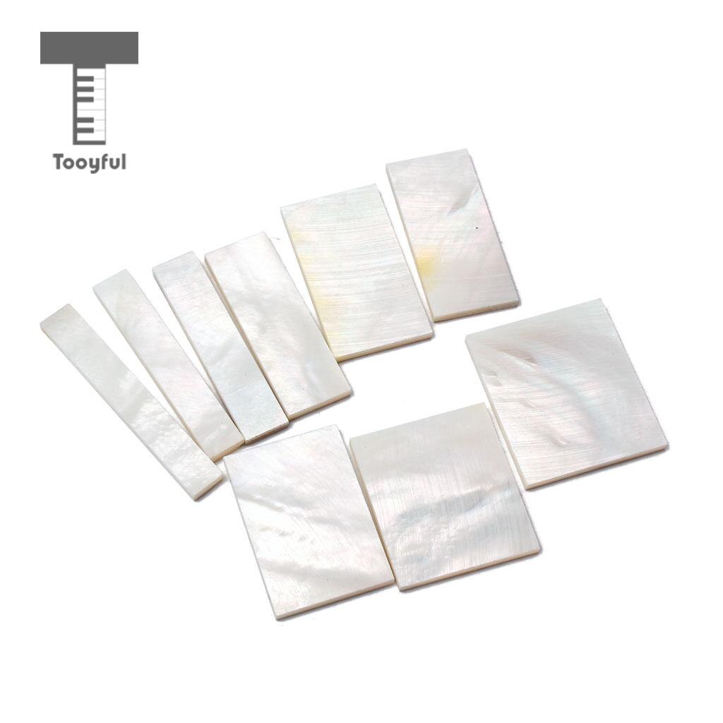 Tooyful DIY Inlays Material White Shell Block for Guitar Fingerboard Fretboard Neck