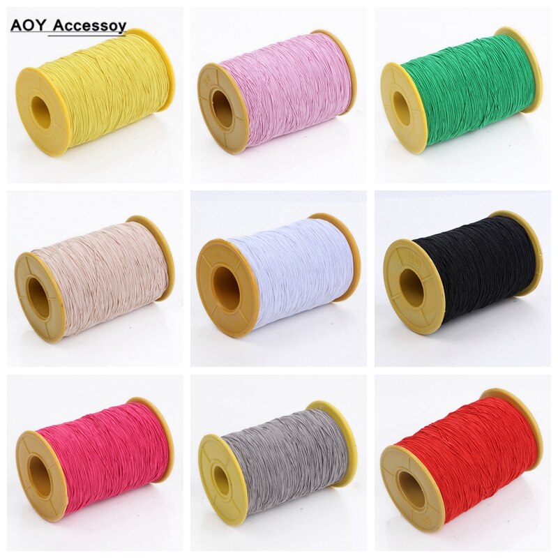 0.5mm breedte Elastische koorden ultrafijne Lijn Rubberen Band voor Ondergoed Naaien Accessoire Sieraden Armbanden Kralen DIY Craft Supply