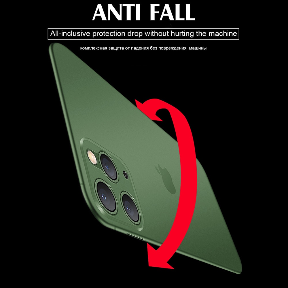 LLZ.COQUE Glass Screen Protector and Case for IPhone 11 Pro Max X XS XR 6 6S 7 8 Plus Phone Capa Full Cover Bumper Accessories