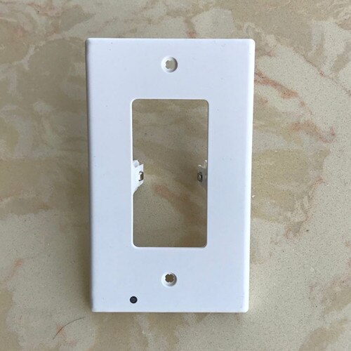 High Durable Convenient Outlet Cover Duplex Wall Plate Led Night Light Cover Ambient Light Sensor for Hallway Bedroom: B White