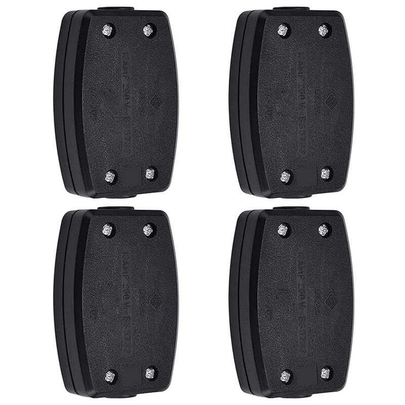 3 Terminal Electrical Junction Box 4 Pack Electrical Junction Box For Outdoor Lighting, Power And Automotive Wiring Retail: Default Title