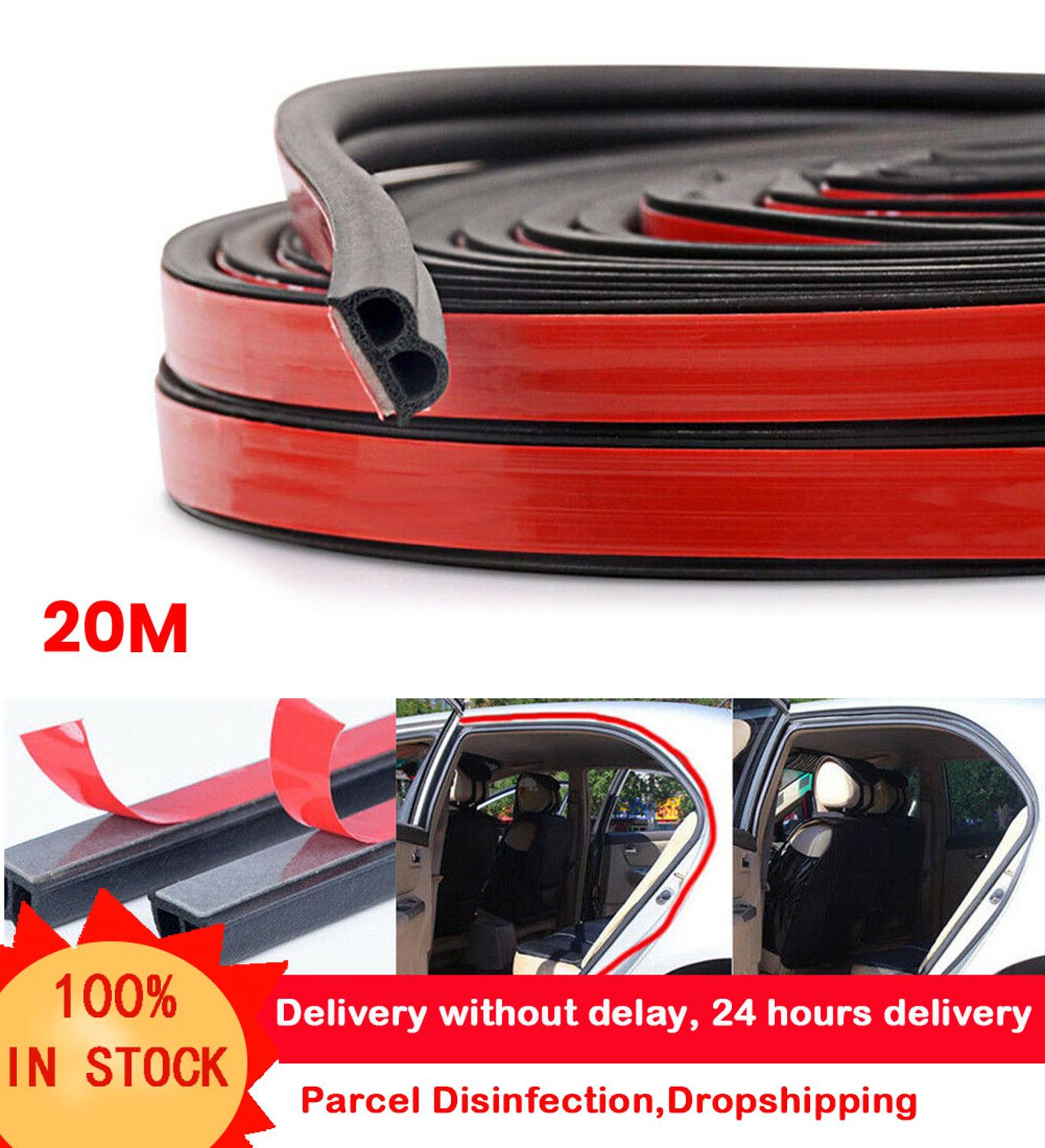 Tiras de sellado para puerta de coche, cinta adhesiva en forma de B, burlete de goma, aislamiento acústico, tira de sellado, accesorios interiores de automóviles