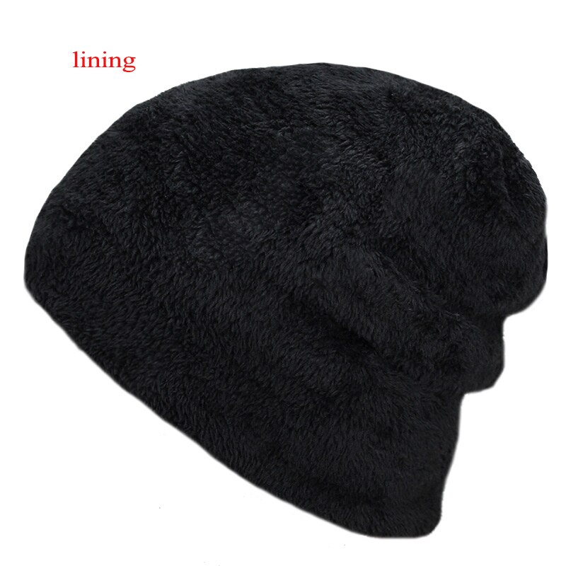 Cappello invernale da uomo 2020 cappelli neri lavorati a maglia moda cappello autunno spesso e caldo e berretto Skullies berretto berretti a maglia morbidi cotone