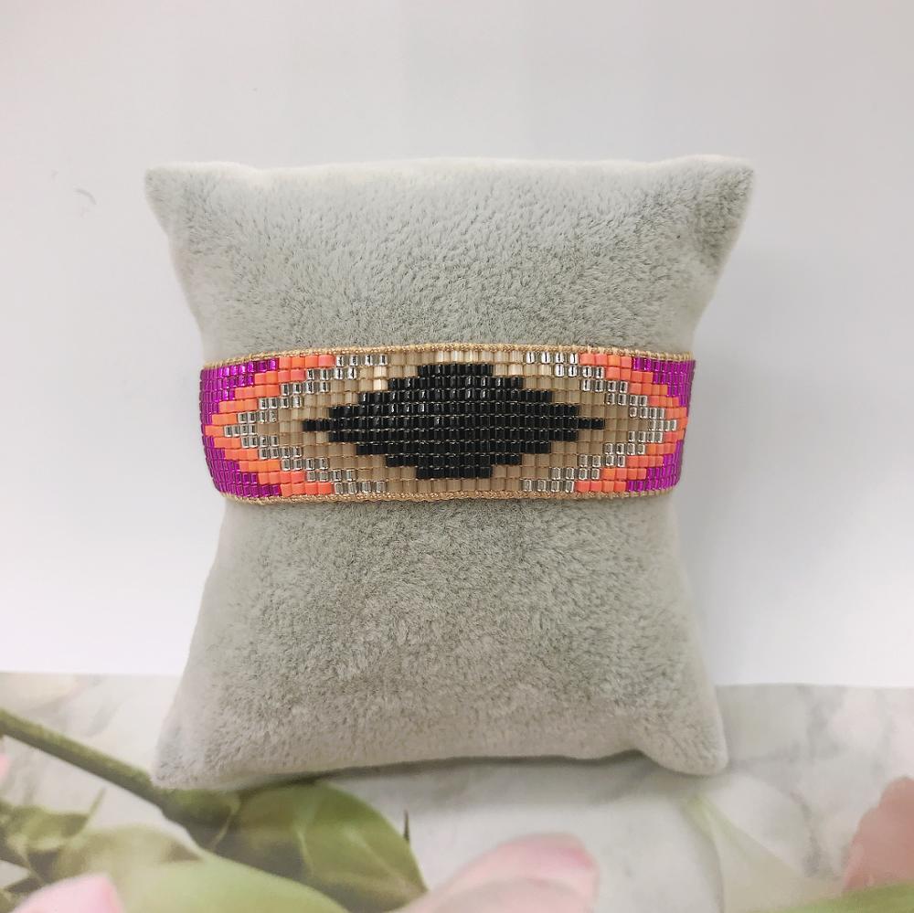 BLUESTAR MIYUKI bracciale occhio turco bracciale Color oro rame perline Pulseras Mujer Moda Shell gioielli fatti a mano bracciale