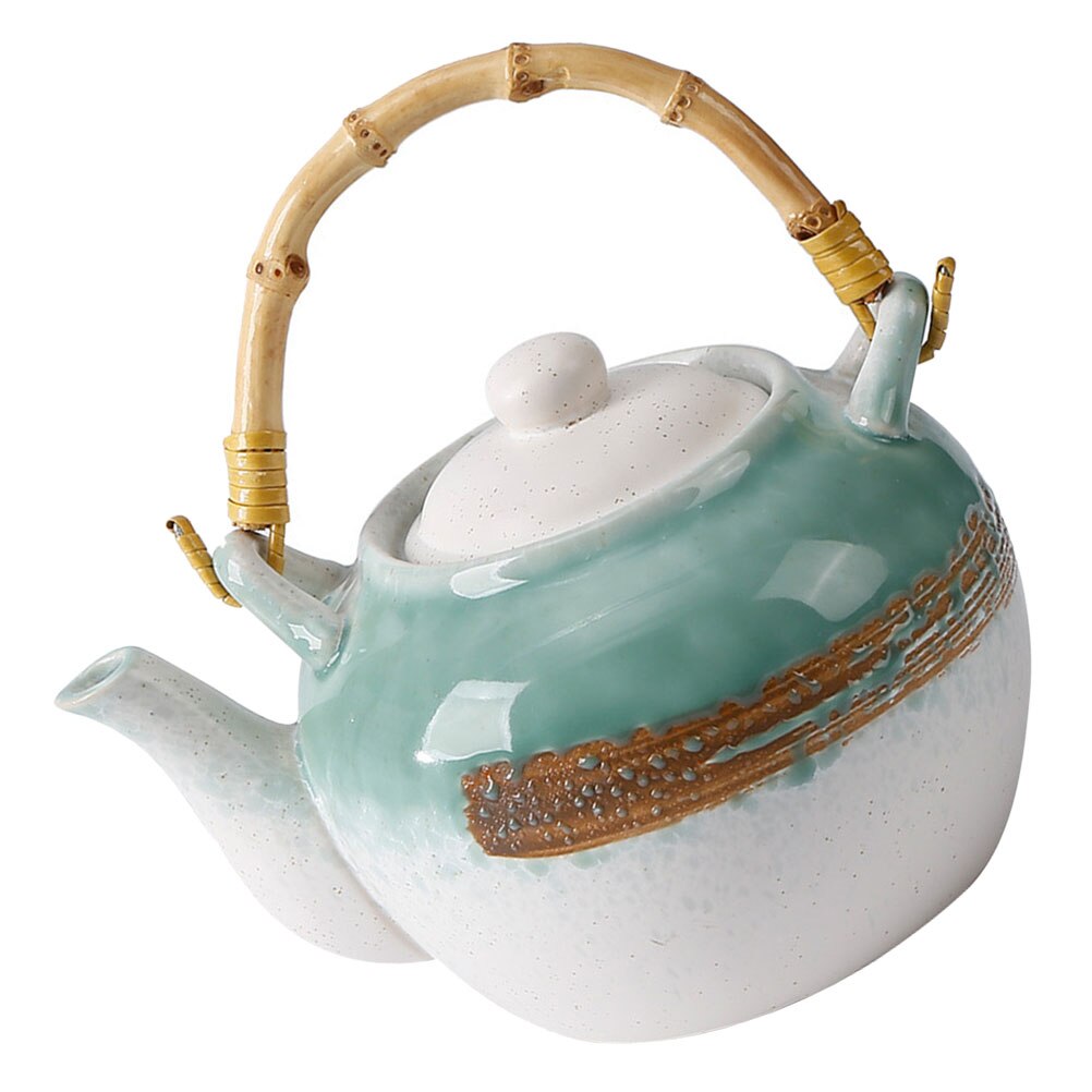 Ceramic Tea Pot Delicate Tea Kettle Tea Making Pot Practical Tea Pot with Handle