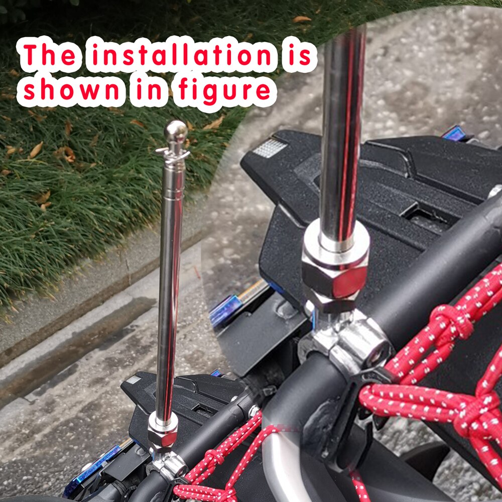 1m 1,2 m 1,6 mMotorcycle Fahnenmast Teleskop Polestainless stahl metallisch lokomotive antenne fahrrad Fahrrad kart pol