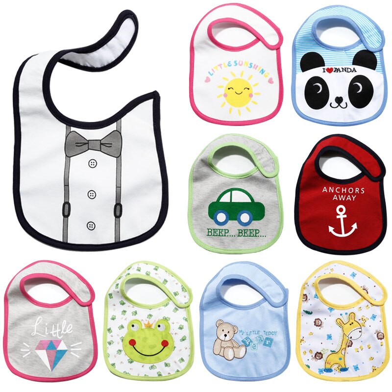 Verkoop 20 Stijlen Veranderd Baby Katoen Slabbetjes Baby Cartoon Waterdichte Speeksel Handdoek Carter Kinderen Burp Doek