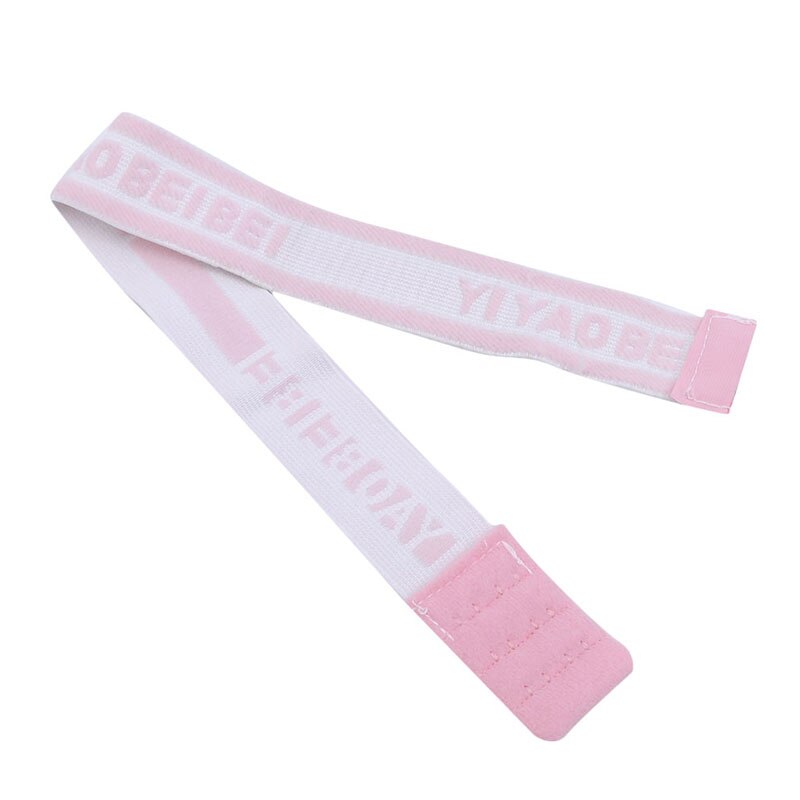 Adjustable Diaper Fixed Belt For Newborn Baby Boys Girls Cotton Soft Elastic Cartoon Nappy Belt Reusable Washable Cloth Buckle: Pink S