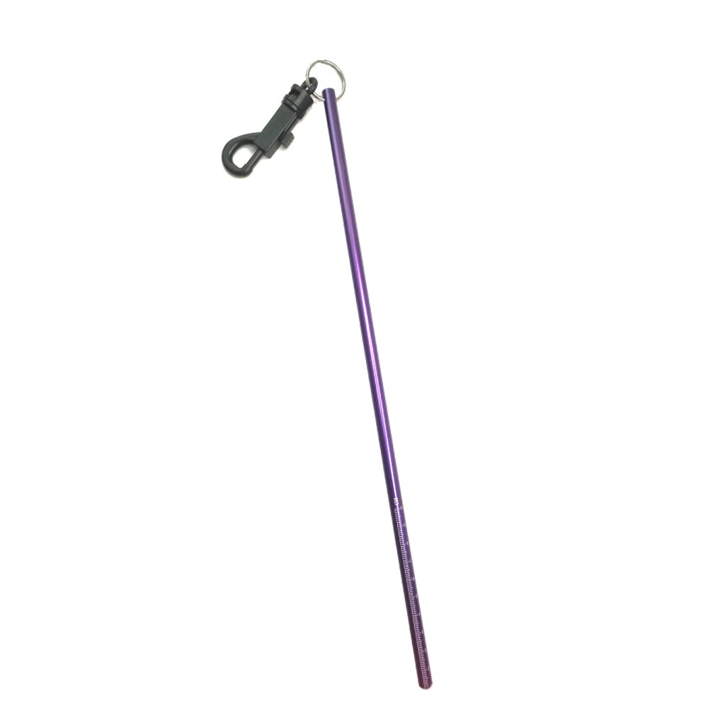 35cm aluminiums dykkertank banger reef stick hummer pointer med måle snap clip undervands dykning kildle stick lav støj